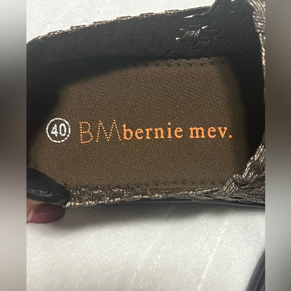 bernie mev. Metallic Brown Woven Slip-On Loafers - Picture 8 of 10